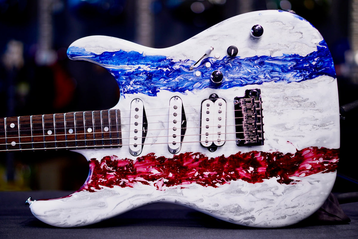 James Tyler Studio Elite HDX USA 250 Limited Edition Red , White & Blue Shmear 26486