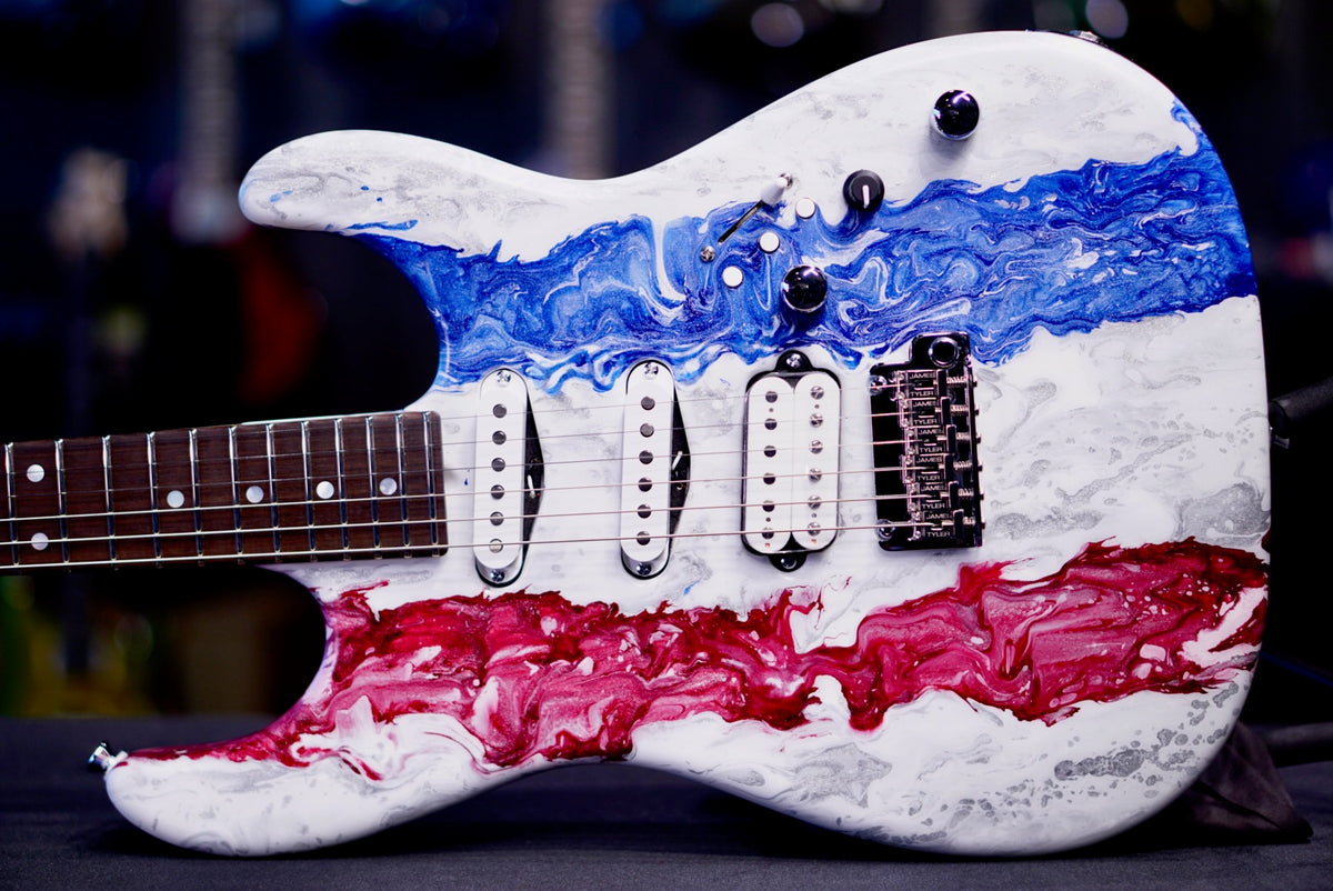 James Tyler Studio Elite HDX USA 250 Limited Edition Red , White & Blue Shmear 26464