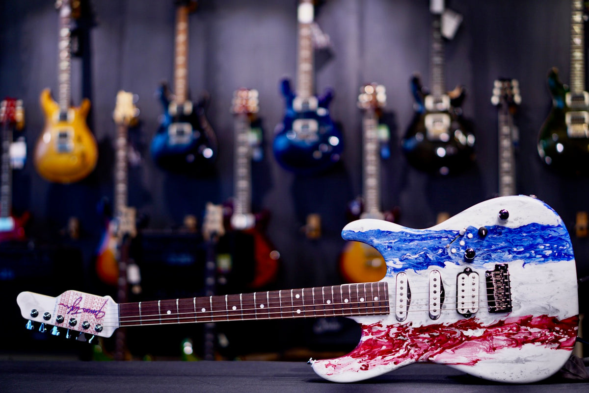 James Tyler Studio Elite HDX USA 250 Limited Edition Red , White & Blue Shmear 26463
