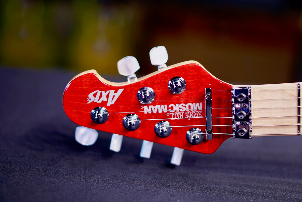 Ernieball Musicman Axis 30th Translucent Red Quilt H10050