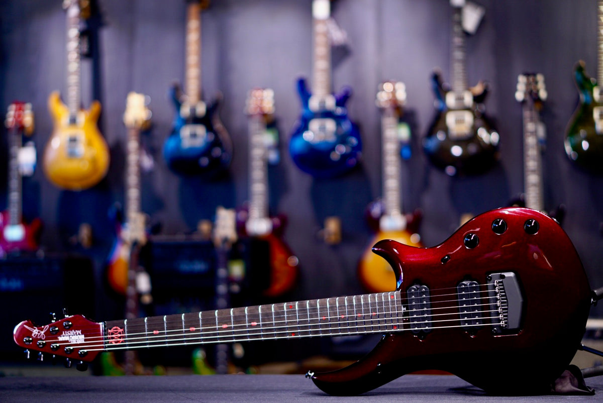 Ernie Ball Music Man Majesty Premium Select 7 String - Carnelian Red M021638