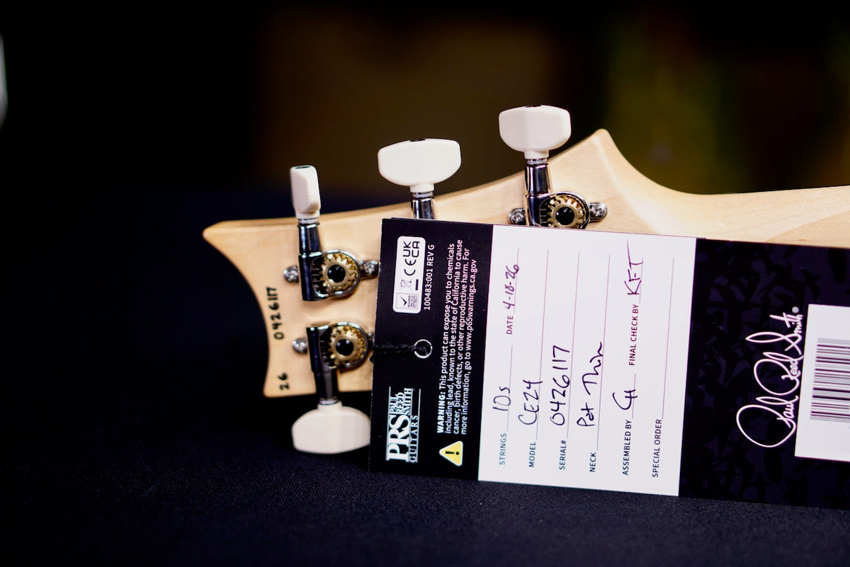 PRS CE24 Faded Gray Black Wraparound Smokeburst 0426117