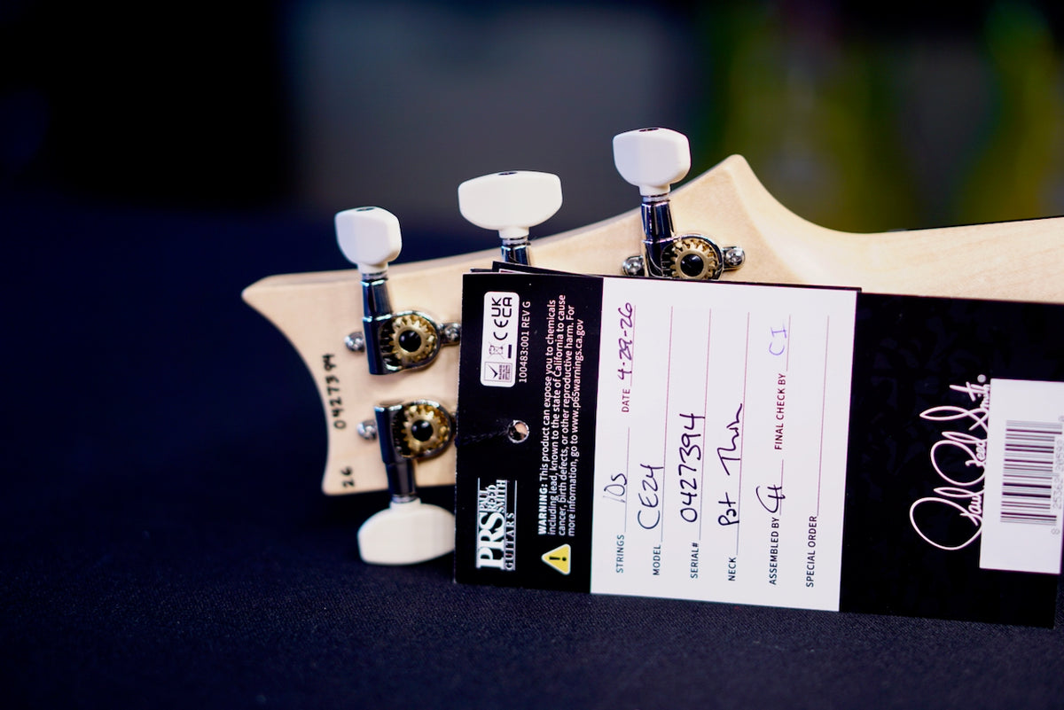 PRS CE24 Faded Gray Black Wraparound Smokeburst 0427394