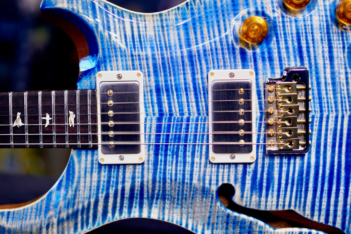 PRS DGT Semi-Hollow Birds 10 Top Faded Blue Jean 0427094