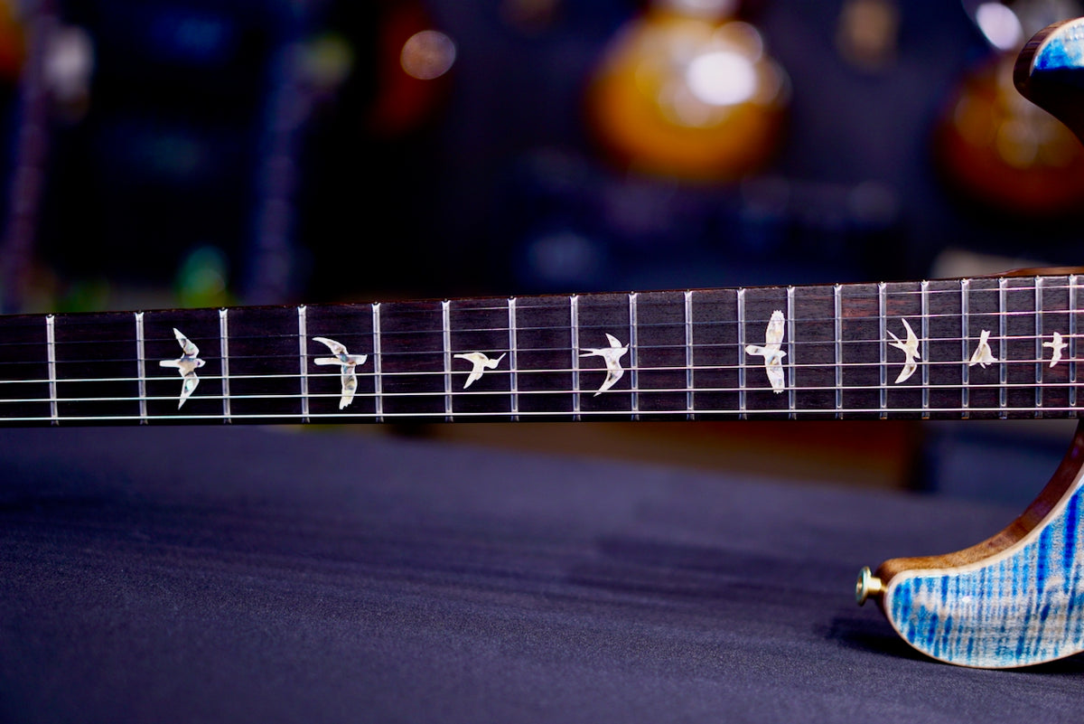 PRS DGT Semi-Hollow Birds 10 Top Faded Blue Jean 0427094