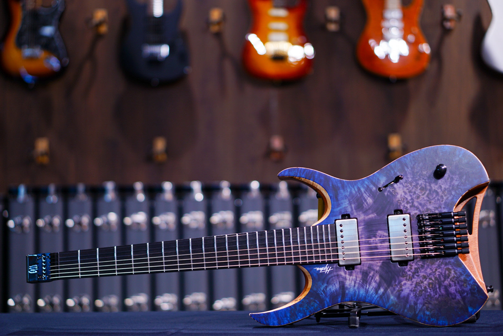 Mayones Hydra Elite trans dirty purple blue burst satine 7 HF0000709