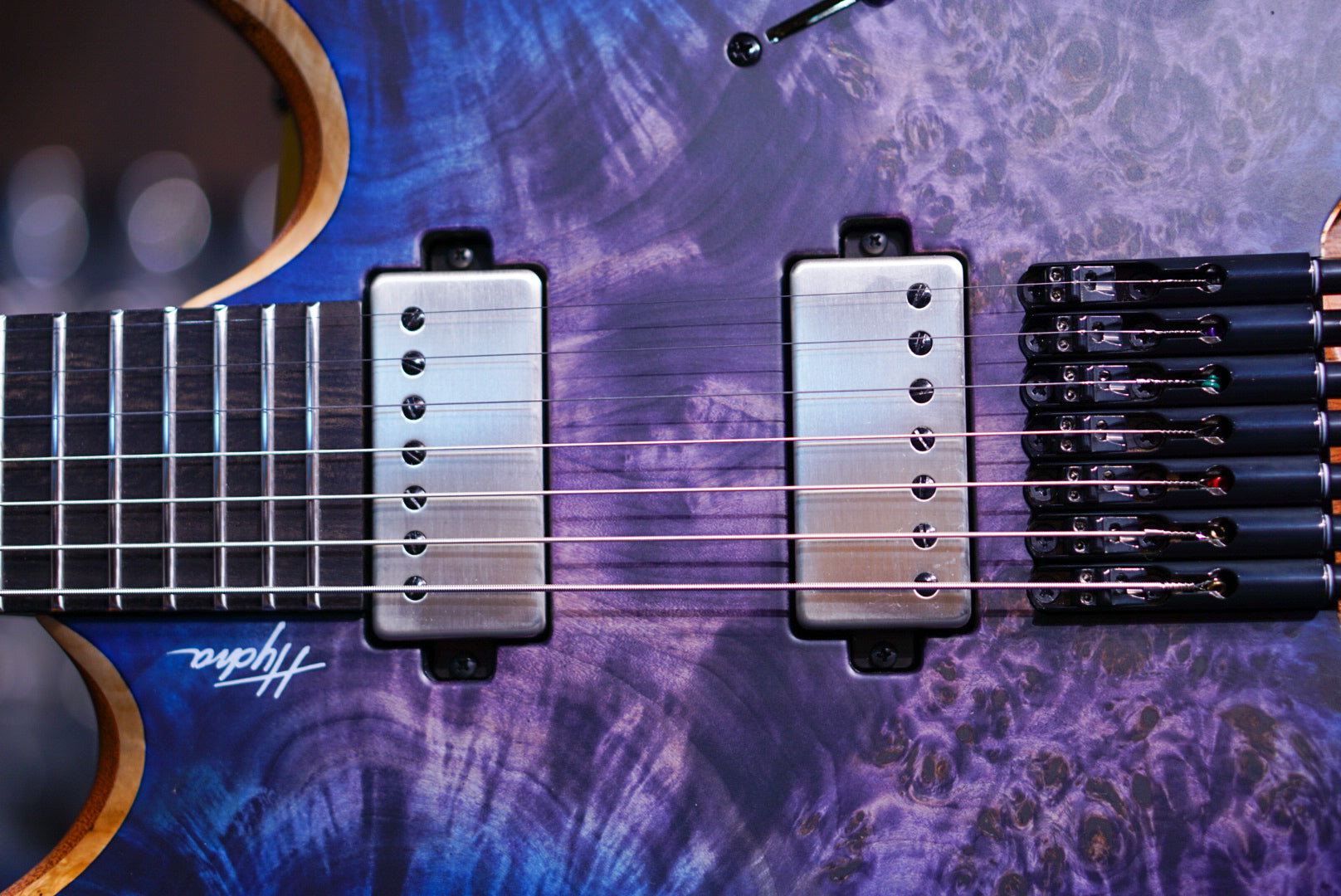 Mayones Hydra Elite trans dirty purple blue burst satine 7 HF0000709