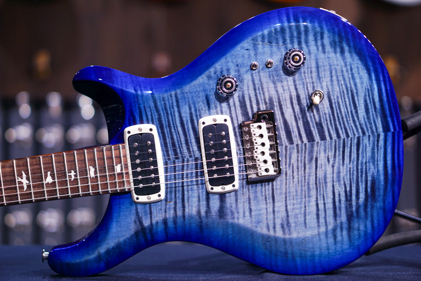 PRS S2 Custom 24-08 Faded Gray Black Blue Burst S2073934