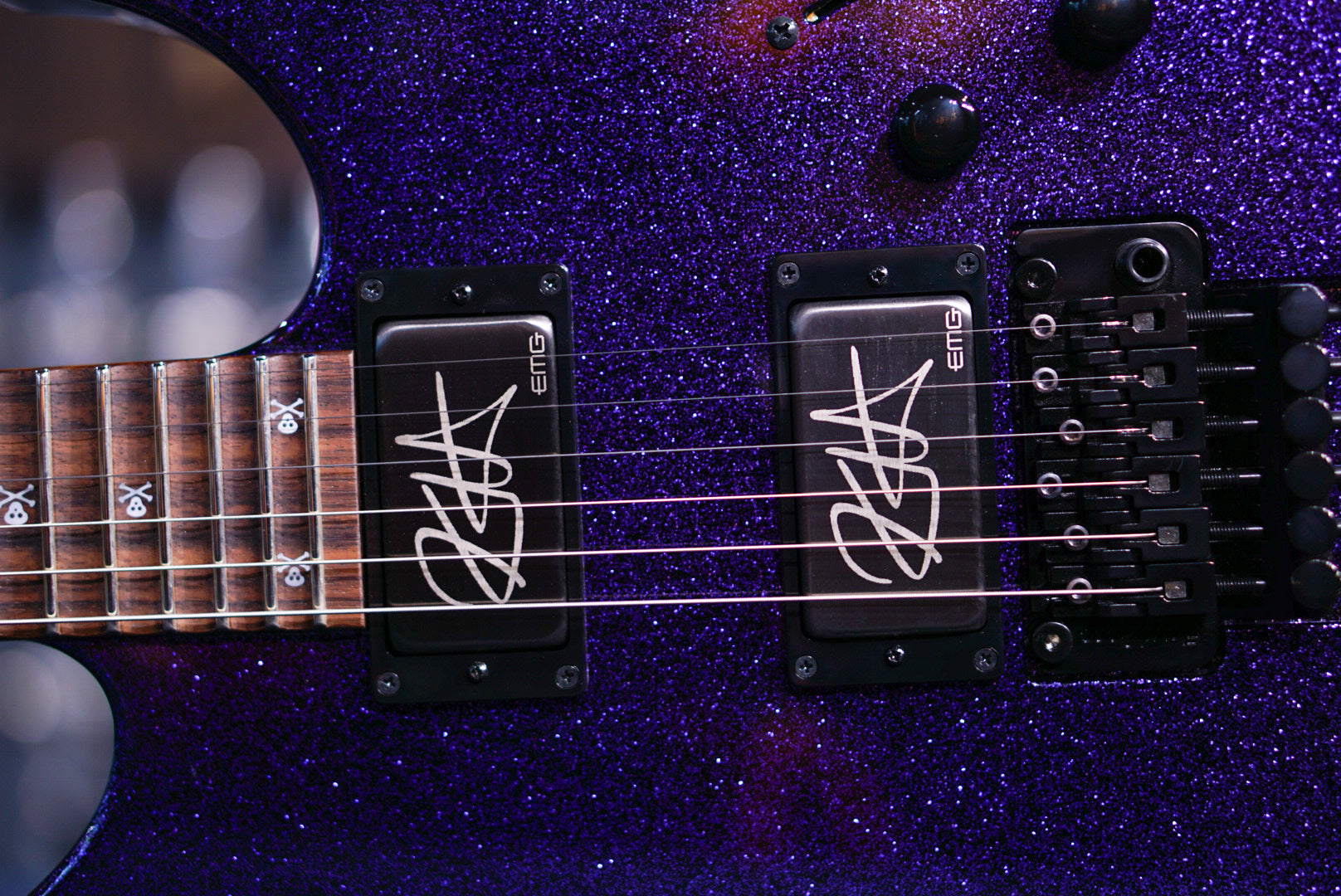 ESP KH-2 kirk hammett purple sparkle E6621232