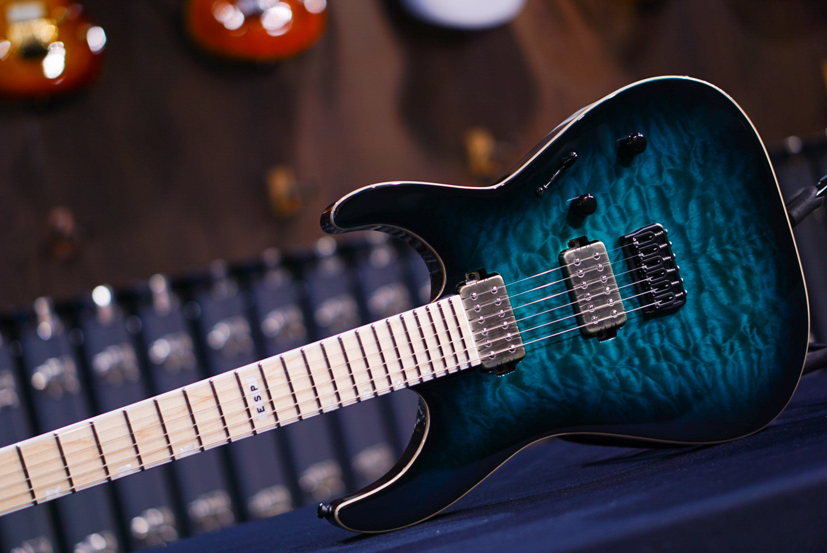 ESP E-II M-II NT BLACK TURQUOISE BURST ES4182233