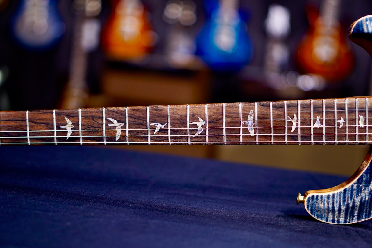 PRS 40th Anniversary Custom 24-08 Semi-Hollow Limited Edition Faded Whale Blue (Natural Back) 0410438