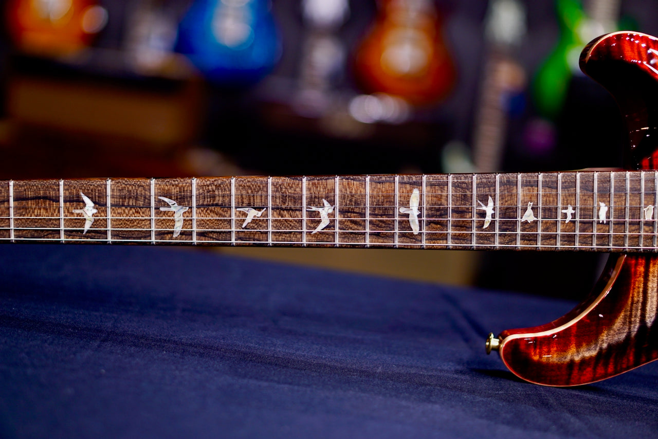 PRS 40th Anniversary Custom 24-08 Semi-Hollow Limited Edition Charcoal Cherry Burst 0407899