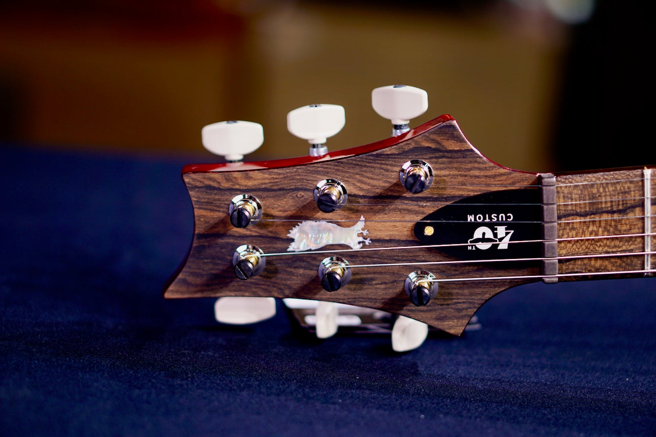 PRS 40th Anniversary Custom 24-08 Semi-Hollow Limited Edition Charcoal Cherry Burst 0407899