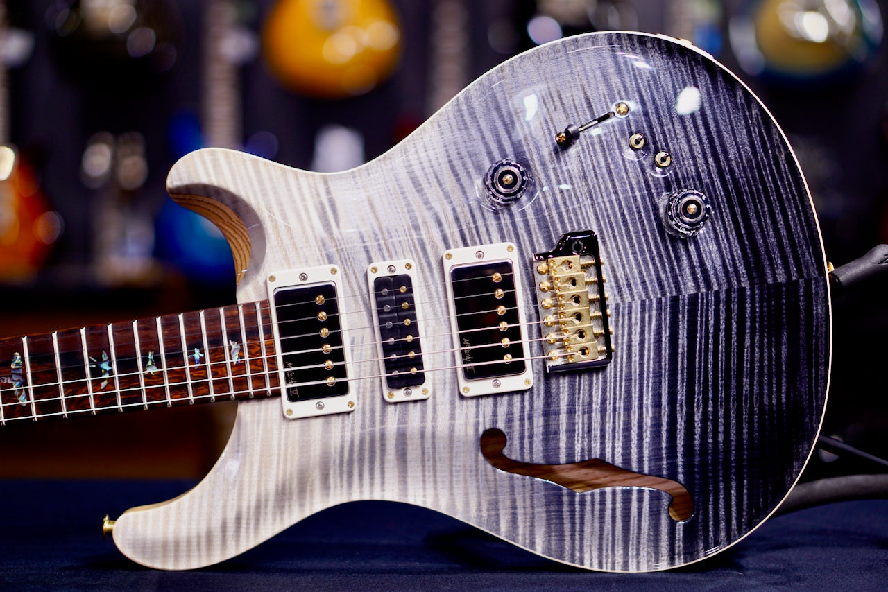 ギター PRS SPECIAL 22 SEMI-HOLLOW (2023) Platinum PRS Special Semi-Hollow Electric Guitar Gray Black