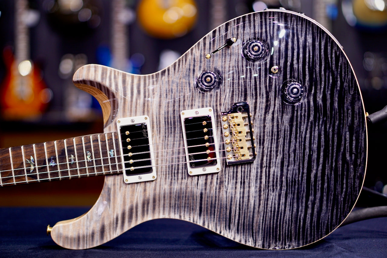 PRS Custom 24 Piezo wood library Artist Neck Gray Black Fade 0411095