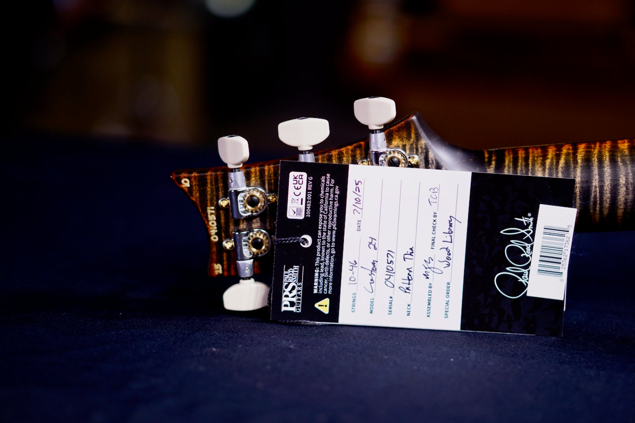 PRS Custom 24 Wood Library Burnt Maple Leaf Satin Stain Neck 0410571