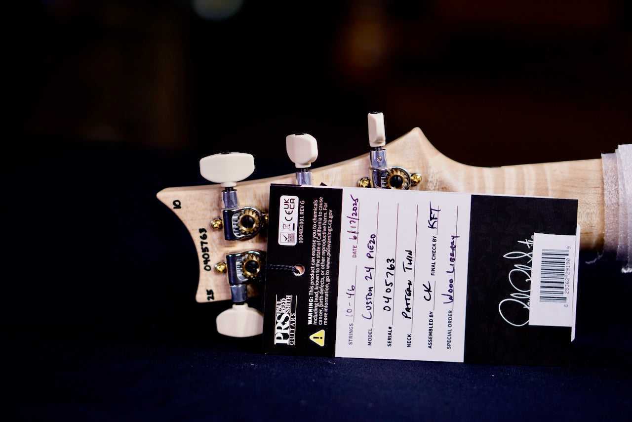 PRS Custom 24 Piezo Wood Library Artist Neck Custom Color 0405763