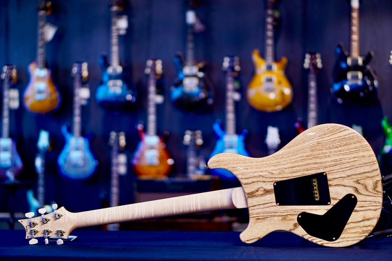 PRS Custom 24 Piezo wood library Artist Neck River Blue 0411094