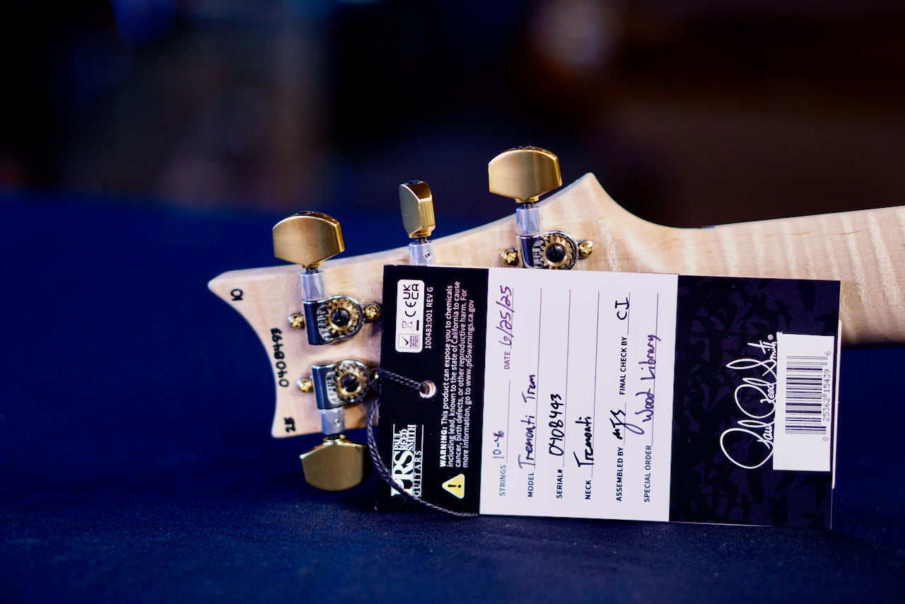 PRS Tremonti Wood Library Artist Neck Quilt Bonni Pink (Natural Back) 0408493