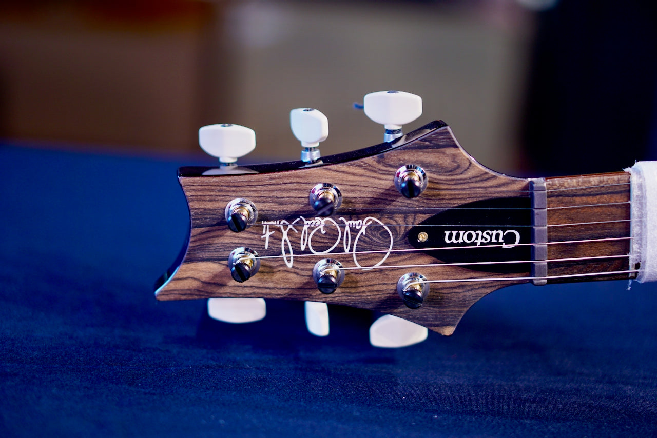 PRS Custom 24 Piezo Wood Library Aquableux Purple Burst 0405884