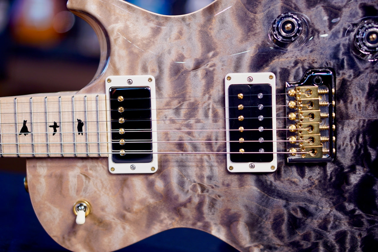 PRS Tremonti Wood Library Artist Neck Quilt Gray Black Fade 0411899