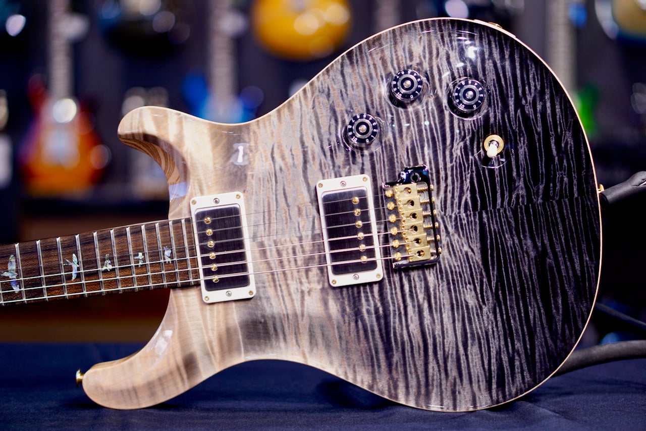 PRS DGT Wood Library Gray Black Fade FlameNeck 0412029