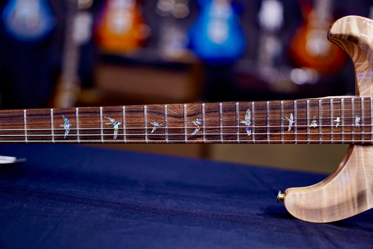 PRS DGT Wood Library Gray Black Fade FlameNeck 0412029