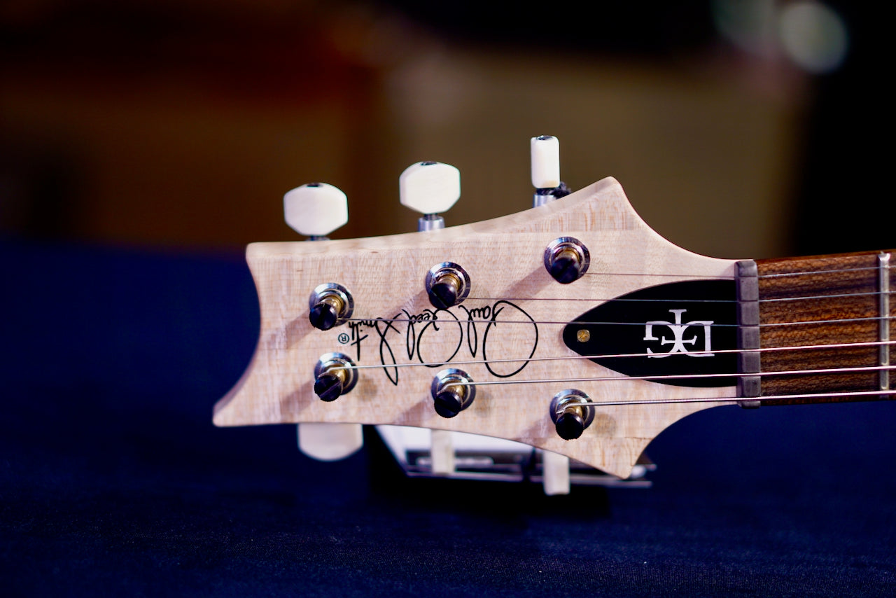 PRS DGT Wood Library Gray Black Fade FlameNeck 0412029