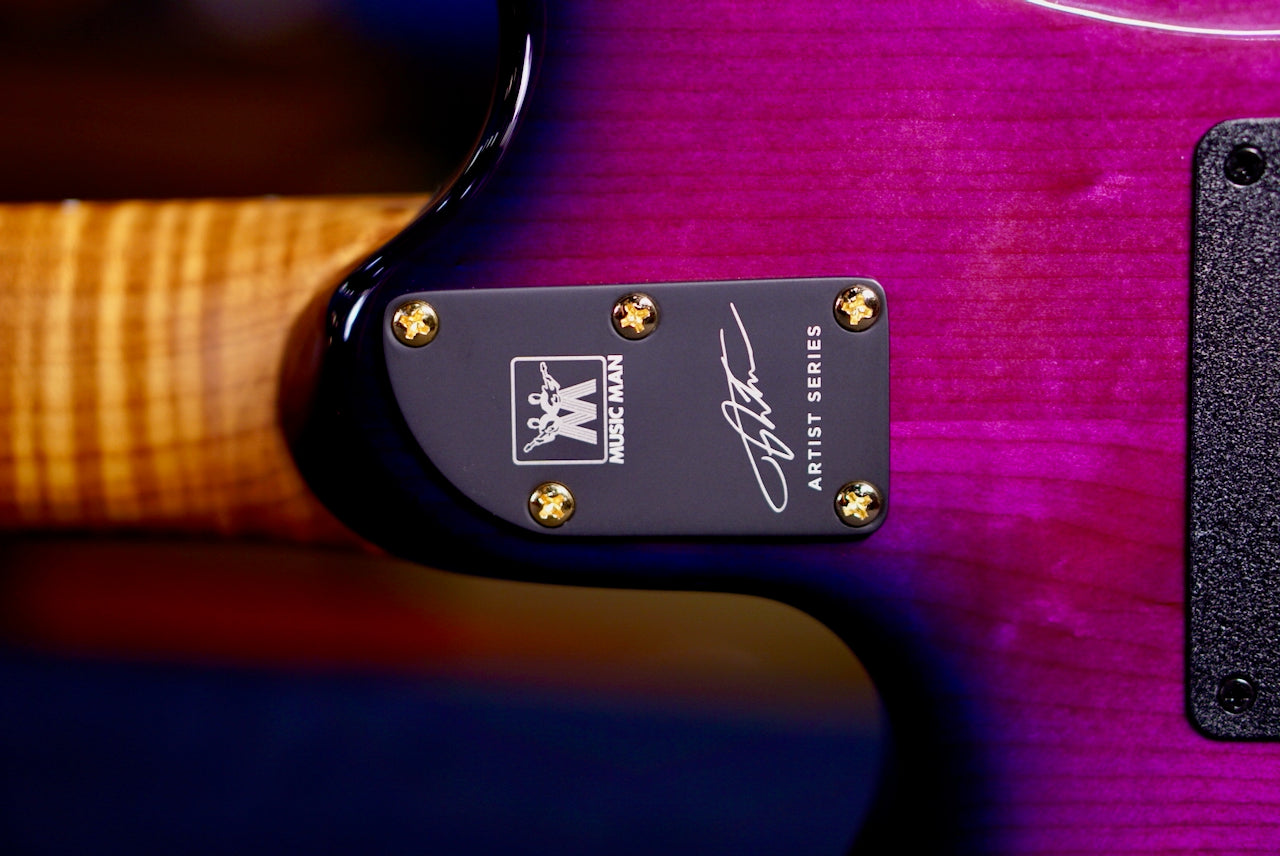 Ernie Ball Music Man Jason Richardson 6-string Cutlass Majora Purple S12546