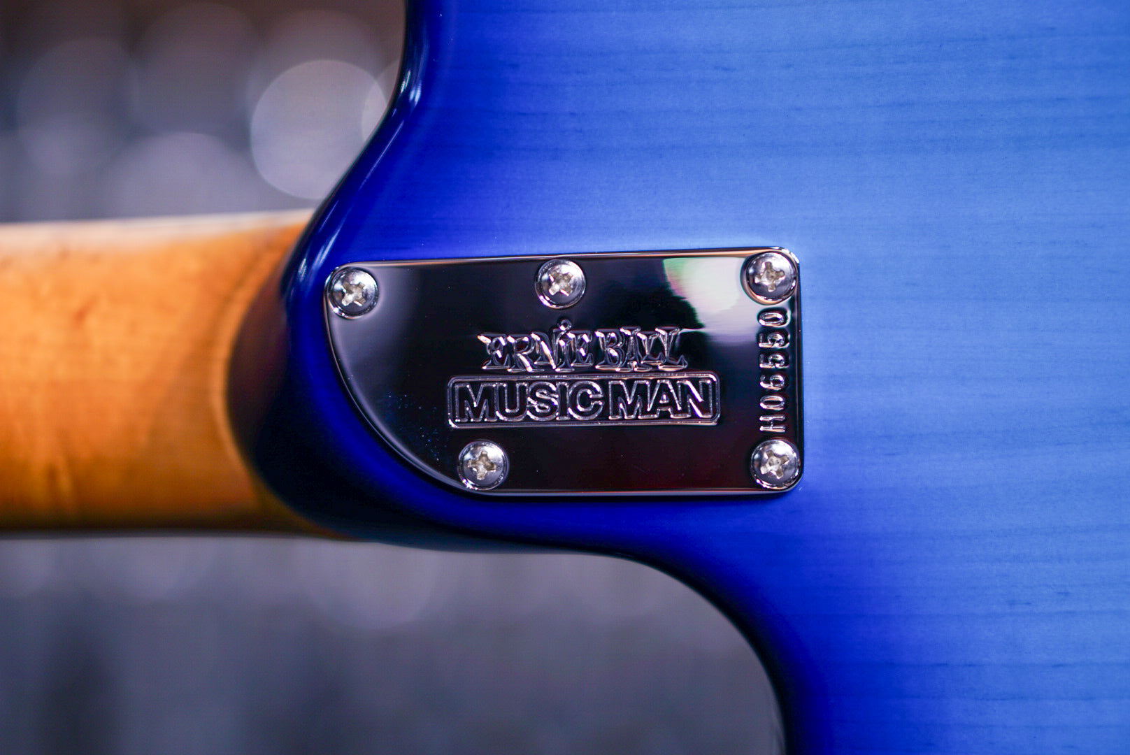 ERNIE BALL MUSICMAN STEVE MORSE BLUE BURST H06550