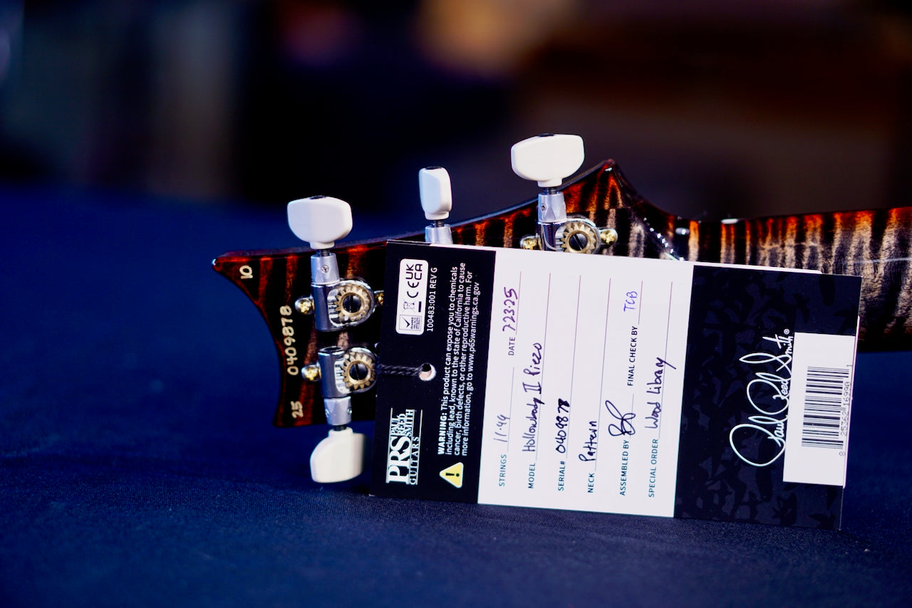 PRS Hollowbody II Piezo Wood Library Charcoal Cherry burst 0409878