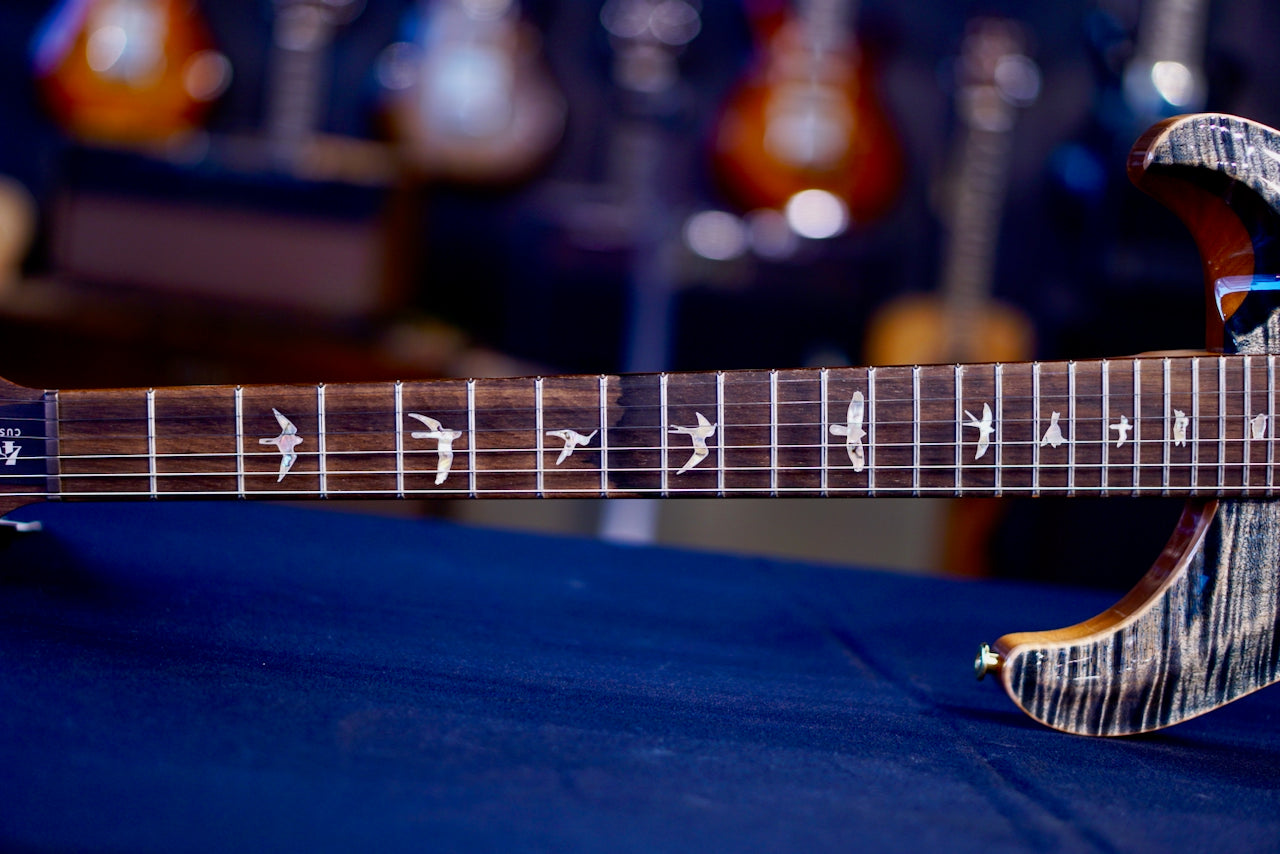 PRS 40th Anniversary Custom 24-08 Semi-Hollow Limited Edition Faded Whale Blue (Natural Back) 0410380