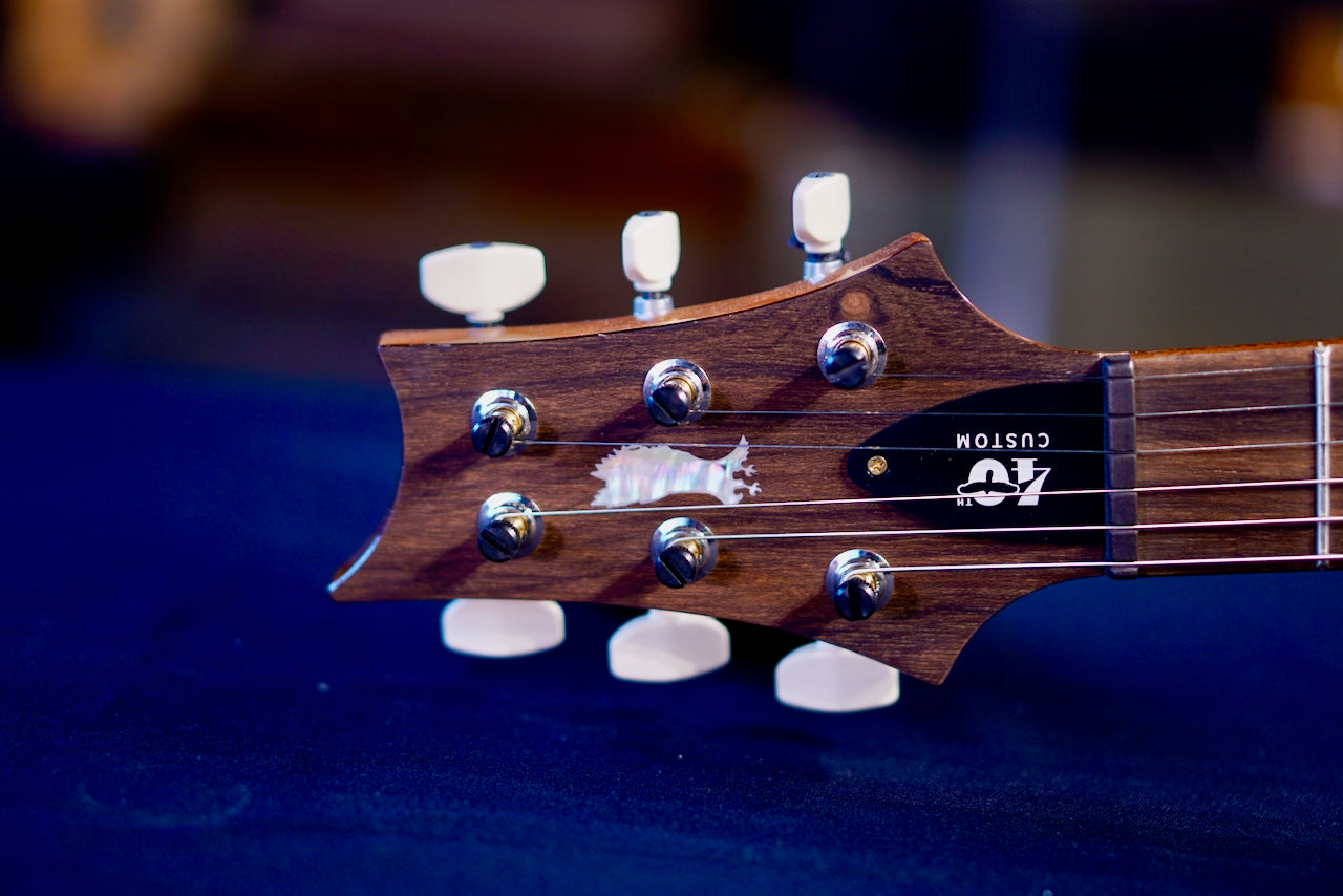 PRS 40th Anniversary Custom 24-08 Semi-Hollow Limited Edition Faded Whale Blue (Natural Back) 0410380