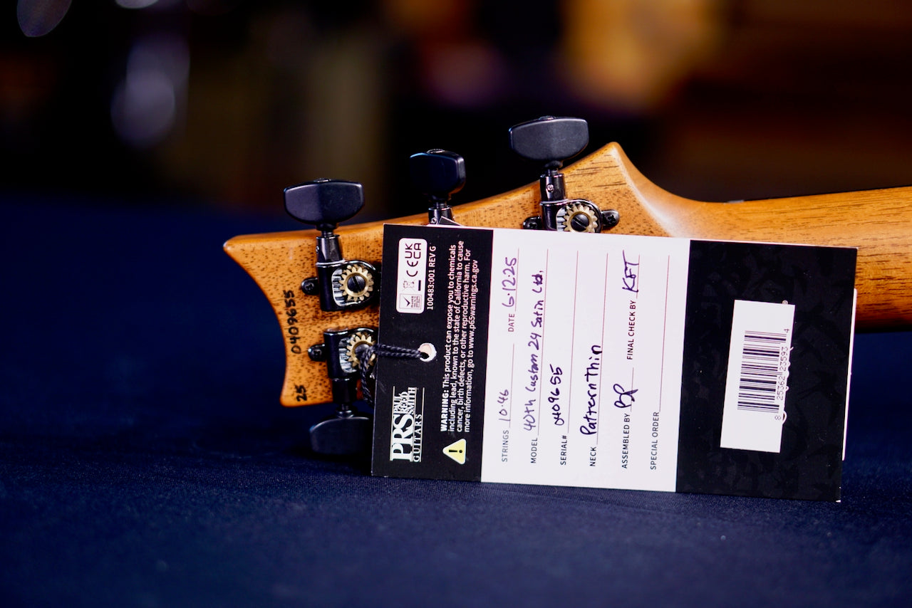 PRS 40th Anniversary Custom 24 Satin Limited Edition Faded Whale Blue 0409655