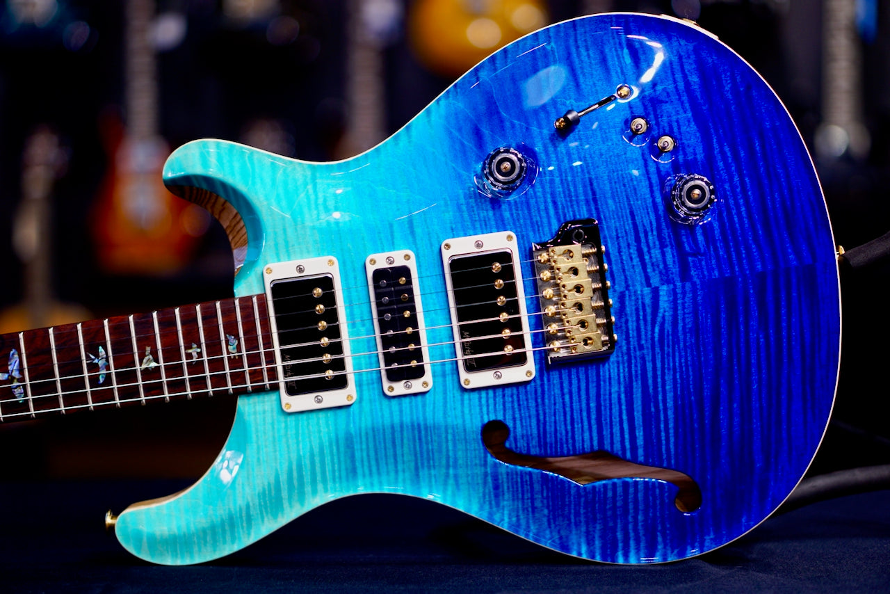 PRS Special 22 Semi Hollow Wood Library Blue Fade Rosewood Neck 0409222