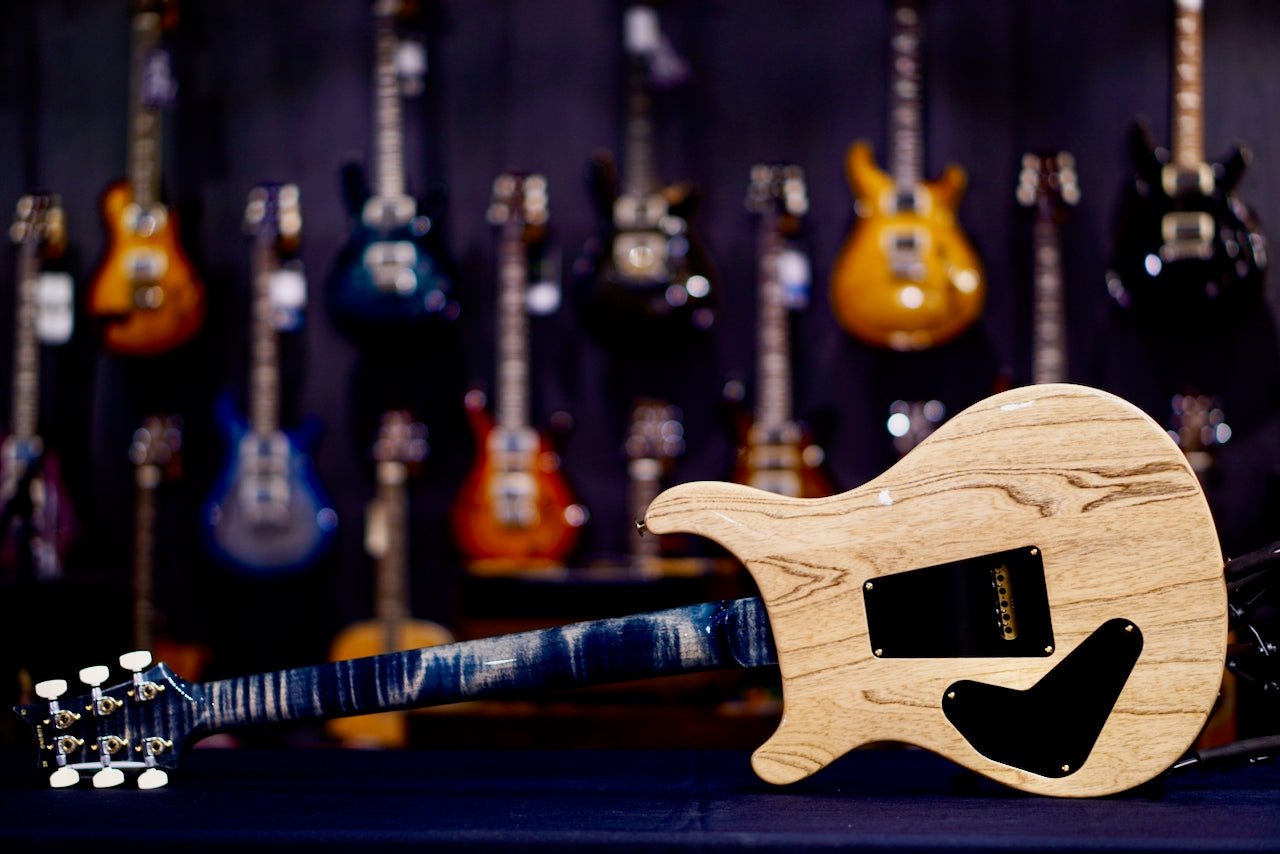 PRS Custom 24 Piezo Wood Library Artist Neck Faded Whale Blue 0408173