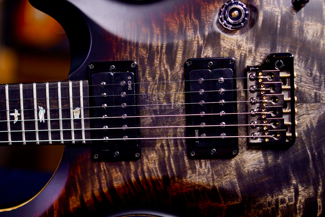 PRS 40th Anniversary Custom 24 Satin Limited Edition Charcoal Tri-Color Burst 0410362