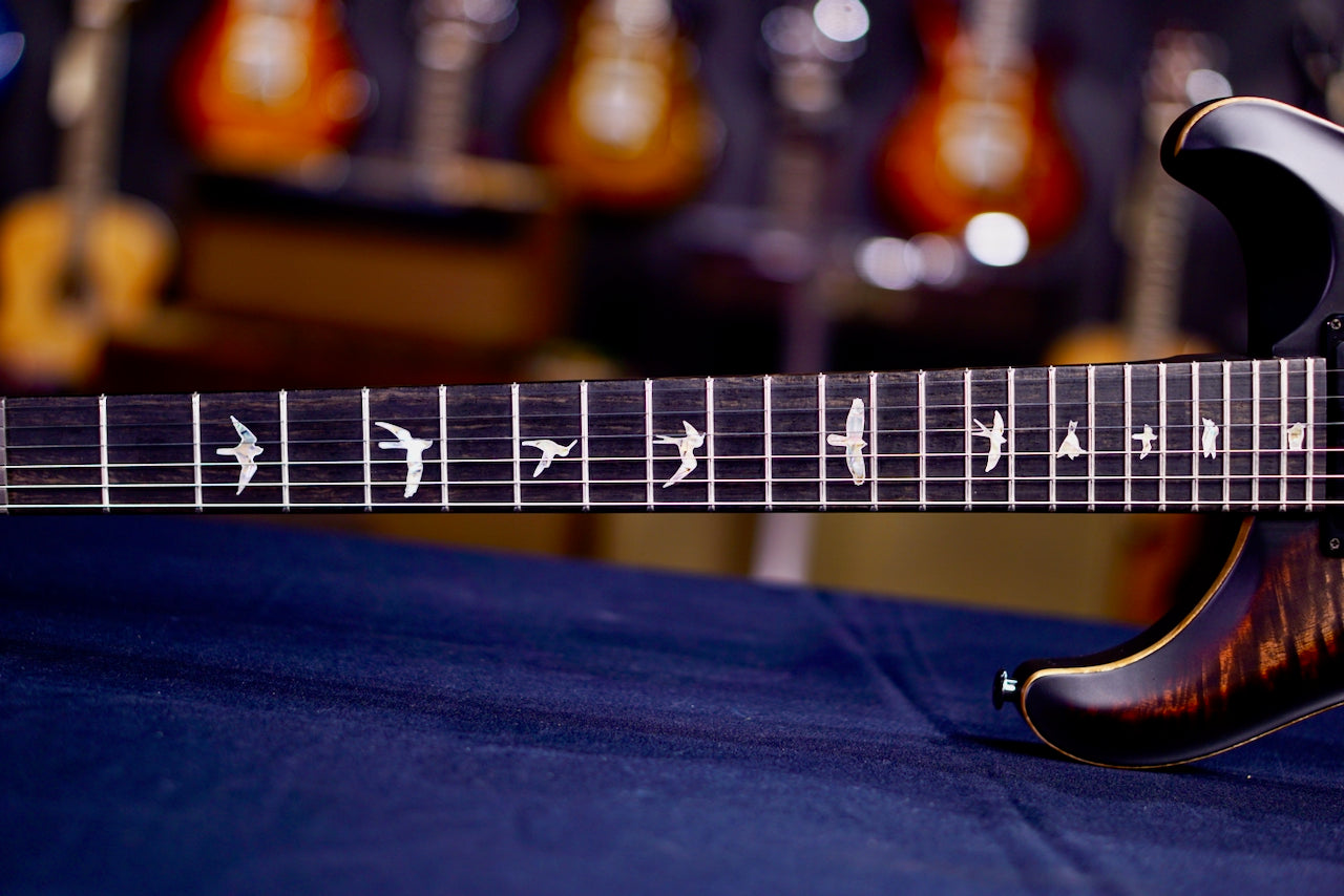 PRS 40th Anniversary Custom 24 Satin Limited Edition Charcoal Tri-Color Burst 0410362