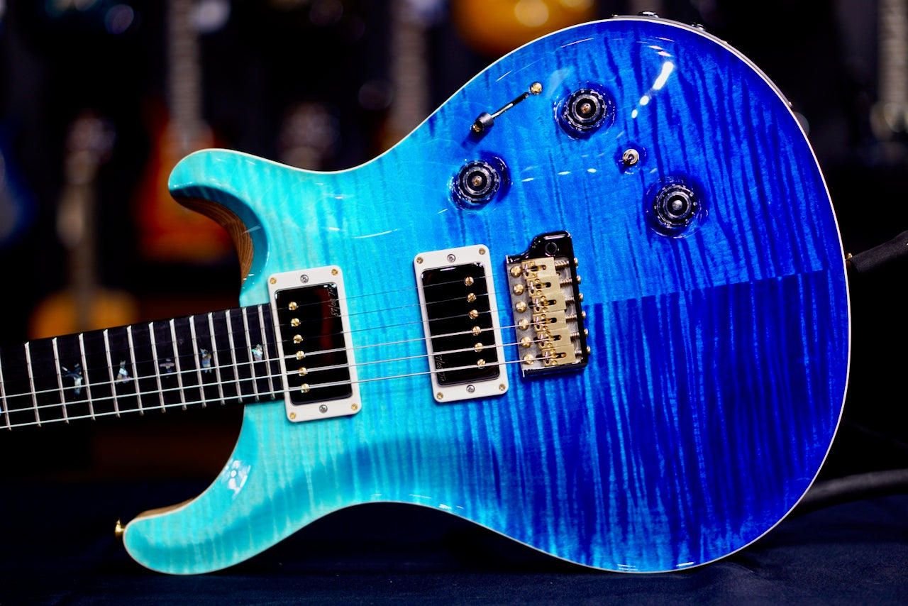 PRS Custom 24 Piezo Wood Library Rosewood Neck Blue Fade 0412660