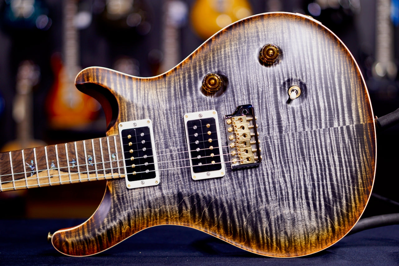 PRS Custom 24 Wood Library Burnt Maple Leaf Satin Rosewood Neck 041205