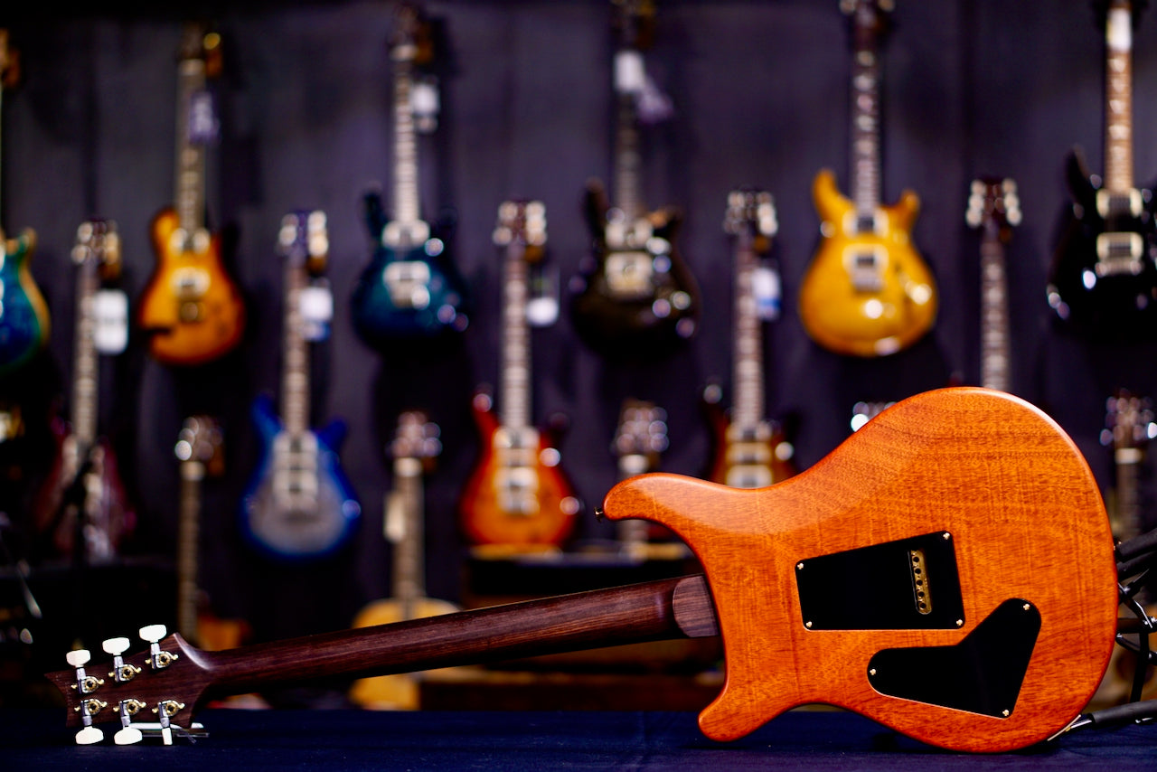 PRS Custom 24 Wood Library Burnt Maple Leaf Satin Rosewood Neck 041205