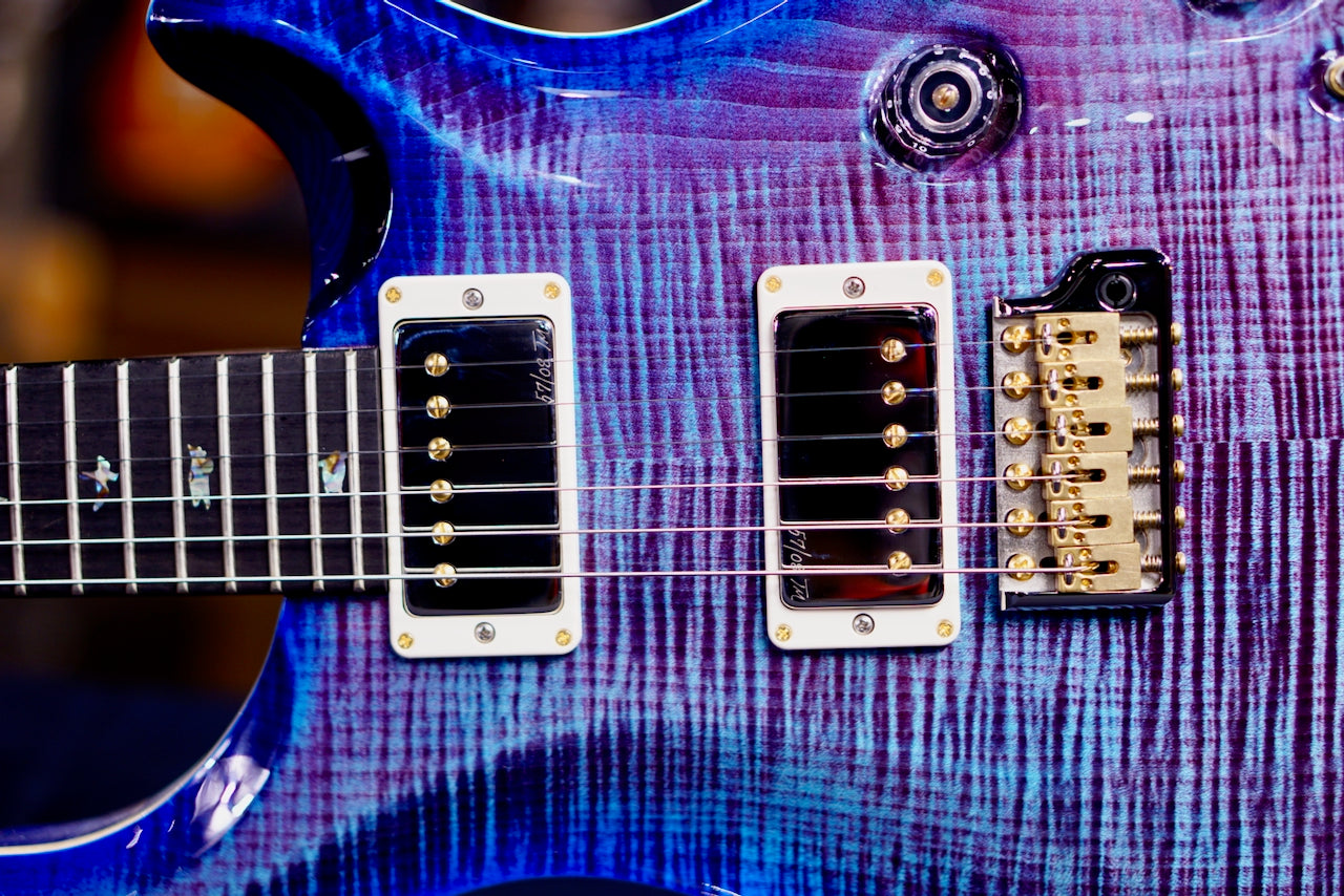 PRS Custom 24 Piezo Wood Library Rosewood Neck Violet Blue Burst 04126