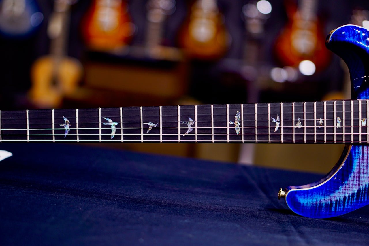 PRS Custom 24 Piezo Wood Library Rosewood Neck Violet Blue Burst 04126