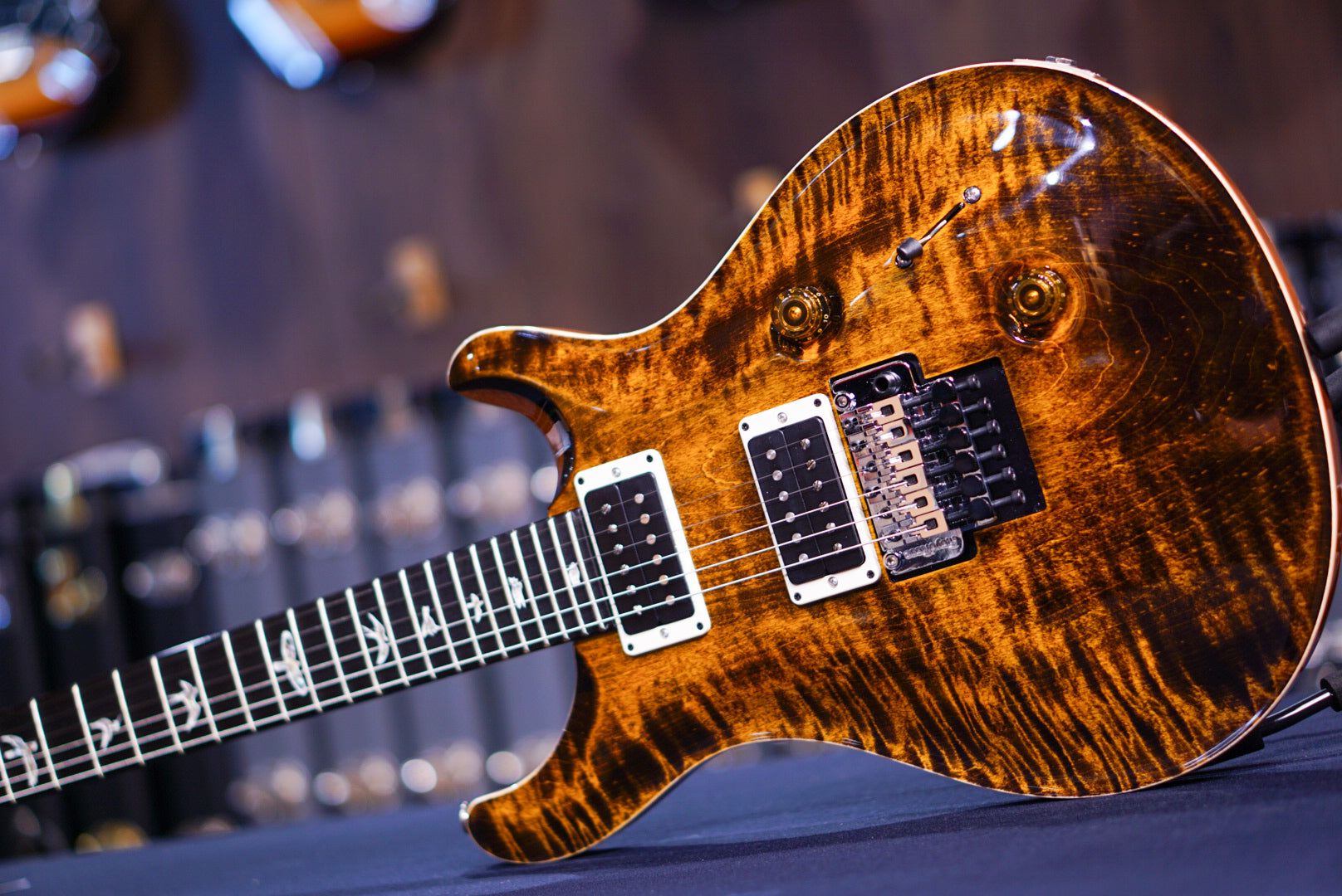 2014 PRS Custom24 Floyd 10Top Gray Black