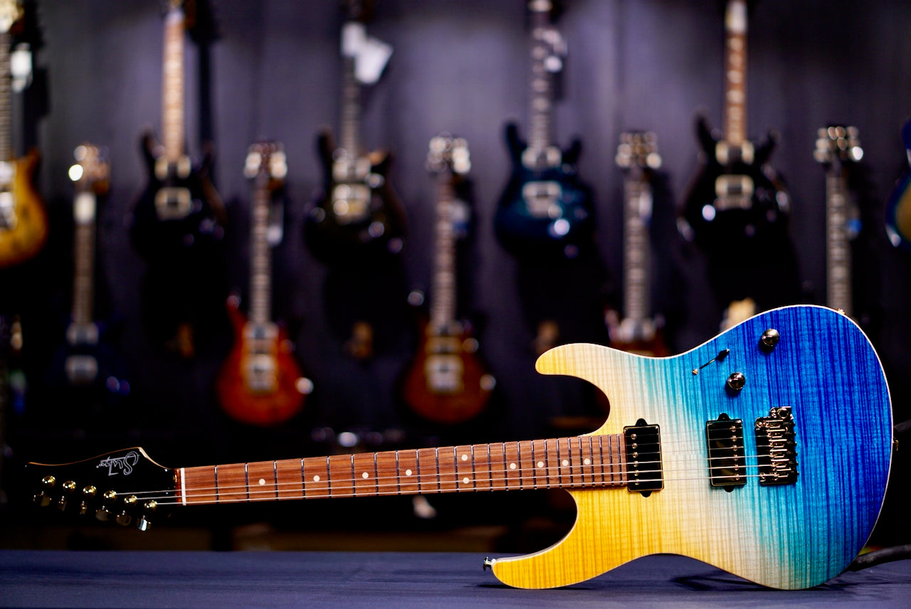 RESERVED Suhr Modern Custom Beach Gradient White Back 87845