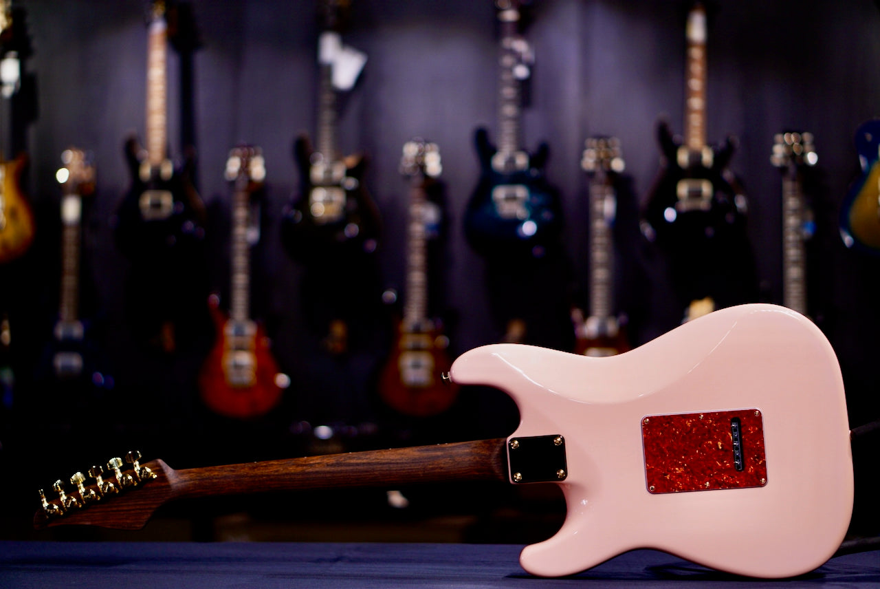 Suhr Classic S Custom Shell Pink Rosewood Neck & Gold Package 85892