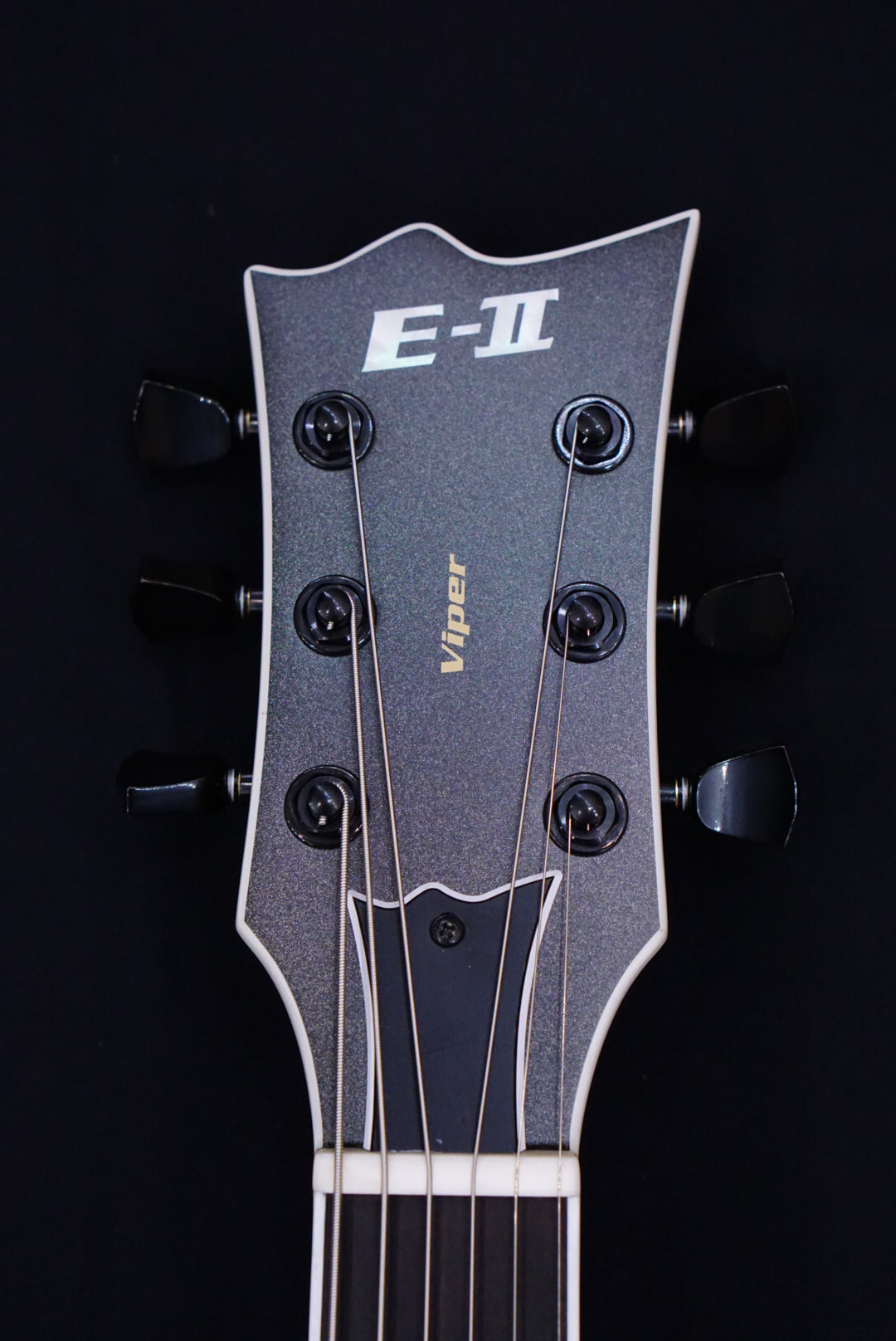 ESP E-II Viper Baritone Charcoal Metallic Satin ES1470233 - HIENDGUITAR   E-II GUITAR
