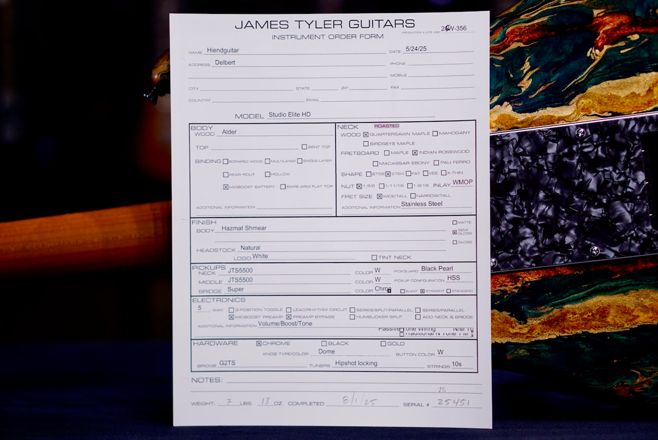 James Tyler Studio Elite HD Hazmat Shmear