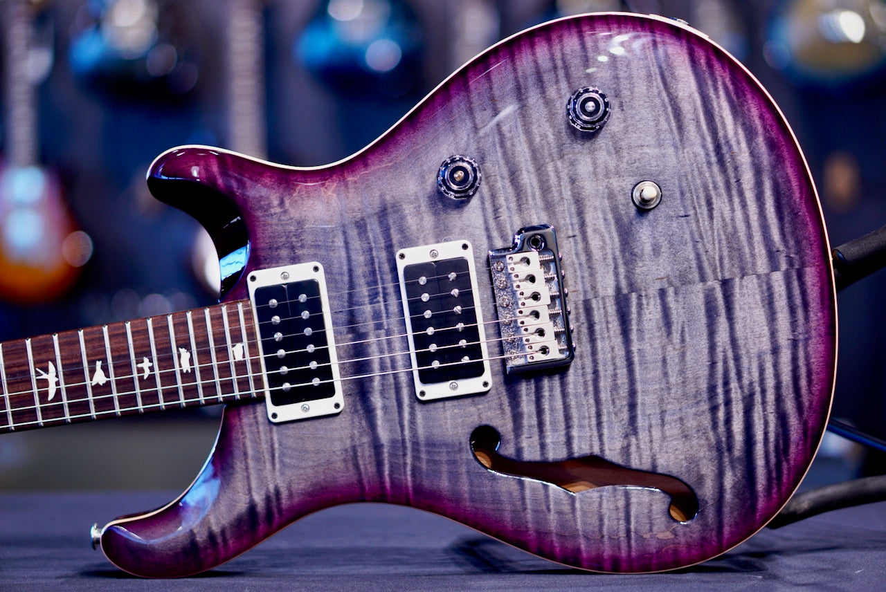PRS CE 24 Semi Hollow Faded Gray Black Purple Burst 0409311