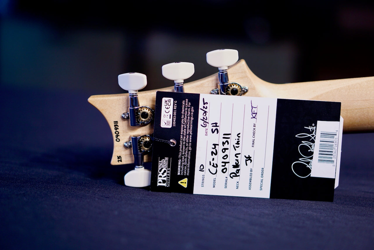 PRS CE 24 Semi Hollow Faded Gray Black Purple Burst 0409311